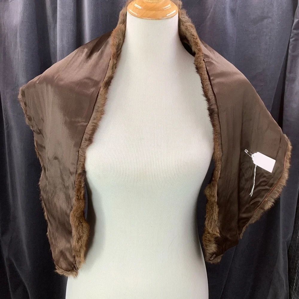 Vintage Genuine Real Ermine Fur Stole Wrap - Picture 4 of 6